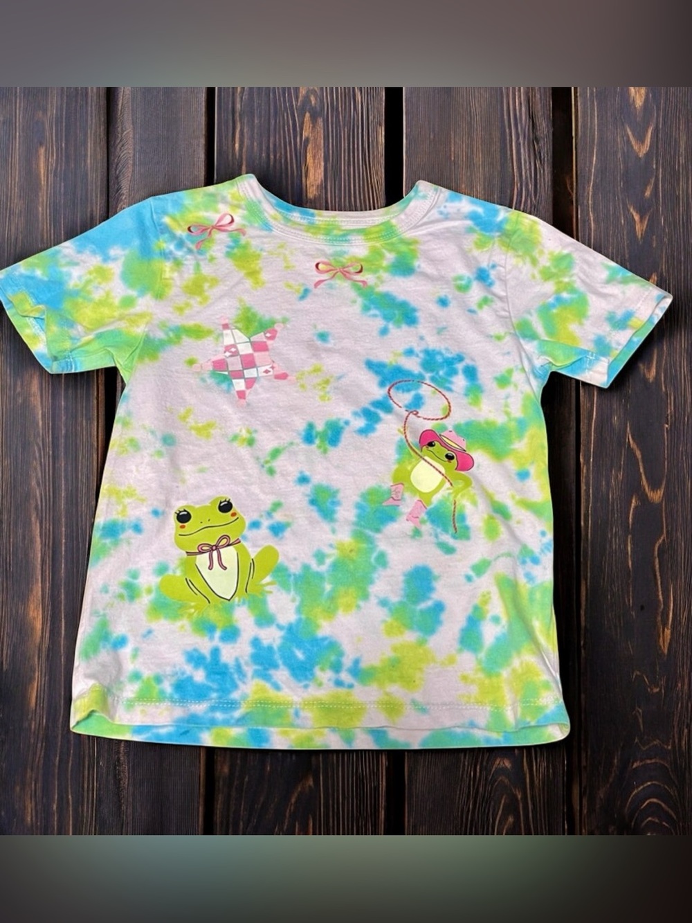 Girls 4t frog rodeo cowboy graphic tee